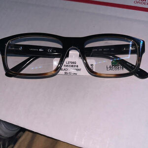 Lacoste Black Gradient Clear Eye Glasses